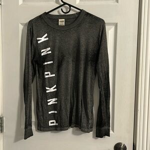 PINK grey long sleeve